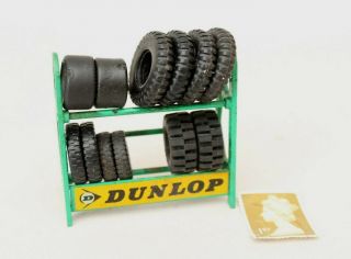 Dinky Toys No.  786 Service Station Tyre Rack - Dunlop Tyres