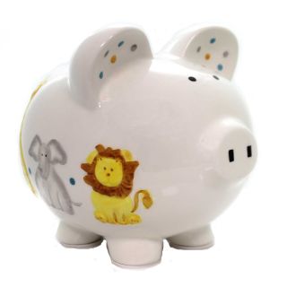 Bank Sweet Safari Piggy Bank Ceramic Elephant Giraffe Lion 36871