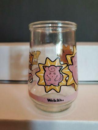 Pokemon Welch ' s Jelly Jar Clefairy 66 Glass 1999 4