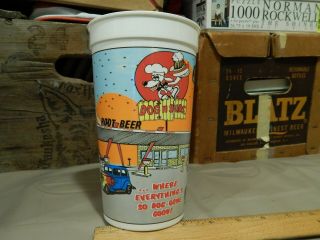 Dog N Suds Root Beer Stand Drive - In (7 ) Plastic Cup Ltd Promo " Car Hop "