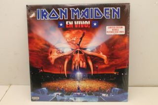 Iron Maiden En Vivo Vme 2xlp Picture Disc Limited Edition Gatefold