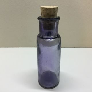 Antique Small Purple Bottle Home Decor Collectible 2