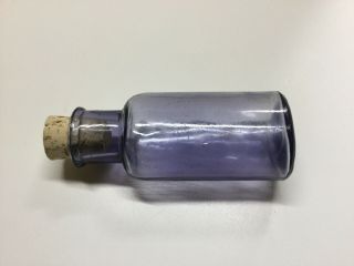 Antique Small Purple Bottle Home Decor Collectible 3