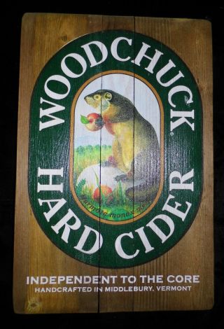 Woodchuck Hard Cider Wooden Bar Sign (18 " X 12 " X 1/2 ")