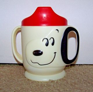 Vintage 1958 Peanuts Snoopy Trainer Sippy Cup