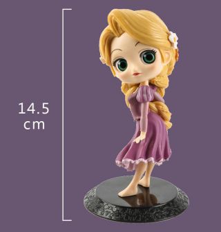 Q posket Disney Rapunzel Characters cute girl Princess PVC figure toy gift Loose 2