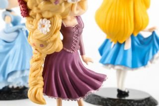 Q posket Disney Rapunzel Characters cute girl Princess PVC figure toy gift Loose 5