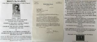 Atomic Bomb Pioneer Us Senator Connecticut Federal Prisons Parole Letter Signed