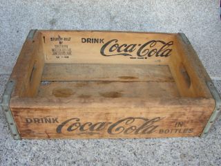 Vintage Wooden Coca - Cola Crate Los Angeles