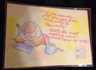 Ziggy Tom Wilson Funny Notecards Hallmark 10 Exciting News Cartoon Character