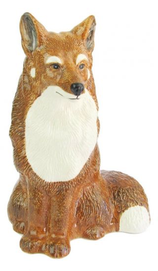 Red Fox Money Box Or Ceramic Figurine 19cm High