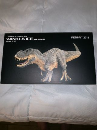 1/35 Rebor Tyrannosaurus Rex Vanilla Ice Mountain Ver Painted Pvc Dinosaur Model