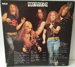 Scorpions - Virgin Killer - Lp Album Vinyl Record German Pressing