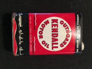 Vintage Kendall Outboard Motor Oil Can
