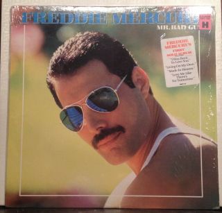 Freddie Mercury Mr.  Bad Guy Lp Ex Vinyl In Shrink W/ Sticker Queen