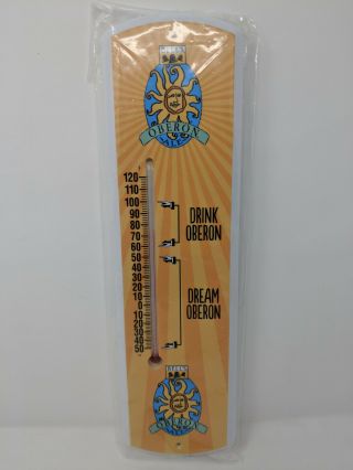 Bells Brewing Michigan Oberon Ale Sun Thermometer Beer Tacker Sign