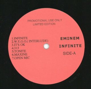 Eminem - INFINITE LP US Unofficial Release (AE 28479) Proof Denaun Porter 4