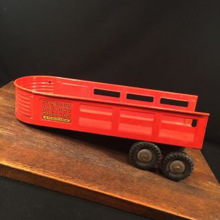 Vintage Toy Structo Freight Haulers Truck Trailer Pressed Steel Priority Mail