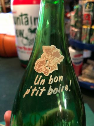 1960’s extremely rare Canadian HILLBILLY Mountain Dew 28 oz bottle ACL label 4