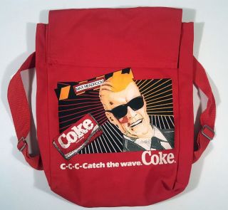 Max Headroom Backpack Canvas Bag Vintage 1986 Coke Catch The Wave