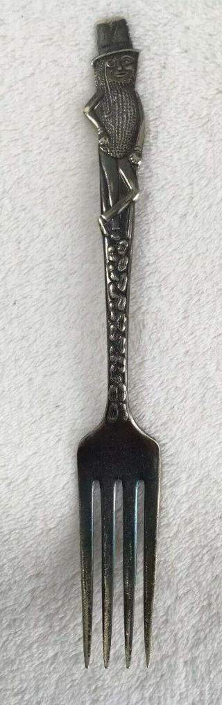 Vintage Mr.  Peanut Silverplate Fork