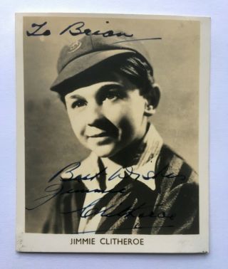 Ink Signed Jimmie Clitheroe - The Clitheroe Kid Autographed Photograph