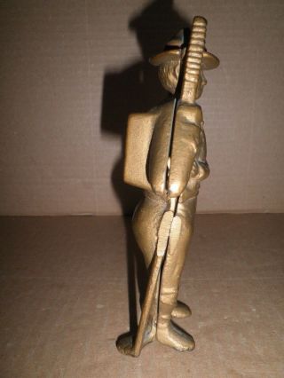 Great old cast iron Boy Scout - Soldier Boy still bank 1910 - 1934 3
