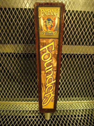 Founders Brewing Co Mi Centennial Ipa Beer Tap Handle 3 Sided B
