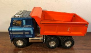 Vintage Ertl International Transtar Hydraulic Dump Truck Toy