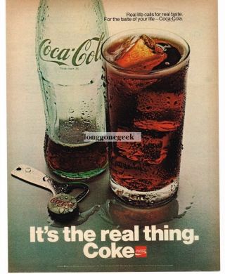 1970 Coca - Cola Coke 3 Different It 