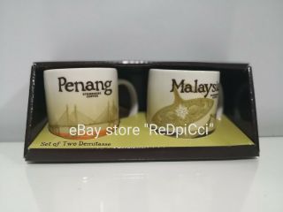 Starbucks Malaysia Penang Demitasse Mini Mug - Set Of 2