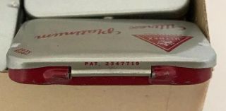 Box Of 36 Vintage Ultrex Platinum Condom Tin Prophylactic Rubber Box 6