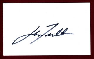 John Travolta Actor " Grease ",  Saturday Night Fever Signed 3x5 Card C16118