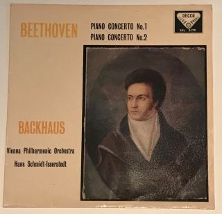 Uk Decca Sxl 2178 Ed1 Lp Backhaus Beethoven Piano Concertos N° 1 & 2 Nm