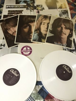 The Beatles White Album White Vinyl In Shrink 1978 Complete Hype
