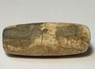 27.  4mm Ancient Rare Indo - Tibetan King Solomon Agate Bead