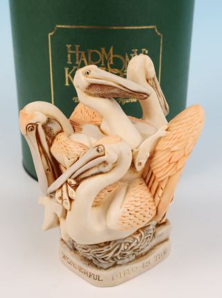 Harmony Kingdom Pell Mell Edition 1 Box Figurine Mib Pelican Bird Fish Rw99pe