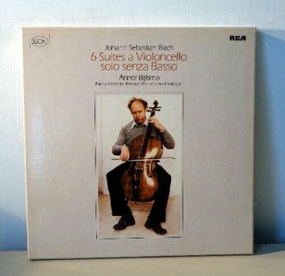 Anner Bijlsma / Js Bach 6 Suites A Violoncello Solo / Orig German Rca Box / Nm