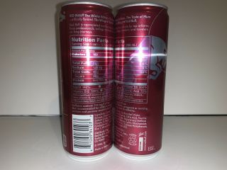 Rare Red Bull Energy Drink Limited Winter Edition Plum Twist 2 Full 12oz Cans 2