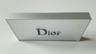 Dior Logo Plaque In Plexiglass Silver Metal