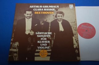 Grumiaux Haskil Beethoven Violin Sonatas Dutch Philips Stereo 4lp Box Nm