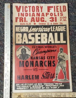 Victory Indianapolis Negro American League Baseball Gas And Oil Sign