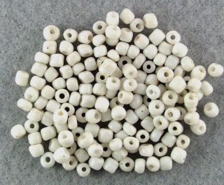 150 - Venetian - Trade - Beads - Antique - Small/micro - White - Glass - Early - Beads
