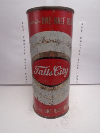 16oz.  Falls City Straight Steel Pull Tab Beer Can 149 - 18 Louisville,  Ky