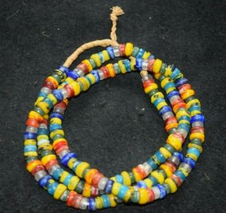 European Made African Trade Bead,  Color,  Rare