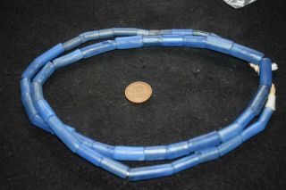 European made blue straw beads for the African trade 2