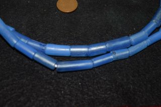 European made blue straw beads for the African trade 3