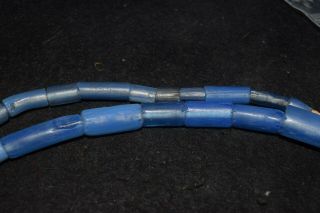 European made blue straw beads for the African trade 4