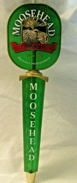 11 - 1\2 " Moosehead Canadian Lager Beer Acrylic Tap Handle Knob Tapper