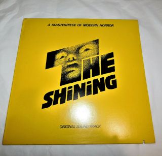 The Shining,  Soundtrack Lp: Warner Bros.  Records Hs 3449,  1980 Shape